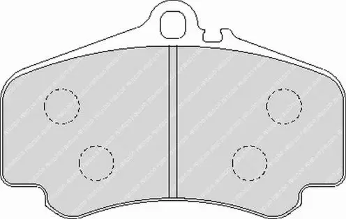 FERODO FRP3050H Front Brake Pads DS2500 for PORSCHE 911 Carrera GTS / Carrera 4S / Carrera