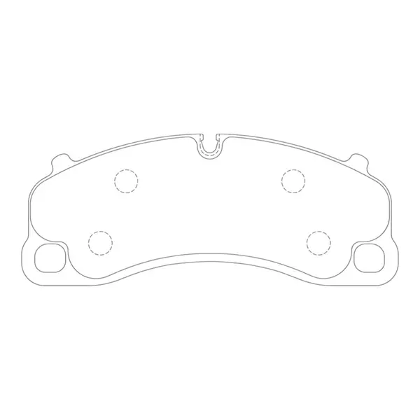 FERODO FCP4664H Front Brake Pads DS2500 for PORSCHE 911 GT3 / GT3RS (991) / 911 GT3 (992) / 718 Cayman GT4RS