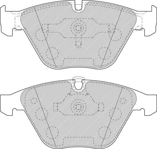 FERODO FCP1625H Front Brake Pads DS2500 for PORSCHE Cayenne (955) / VW Touareg