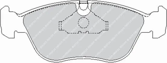 FERODO FCP1285H Front Brake Pads DS2500 for VOLVO V70 / S70 / S80