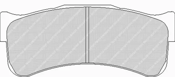 FERODO FRP3031GB Front Brake Pads DS3.12 for ASTON MARTIN Vantage GTE / FERRARI 430 GT2