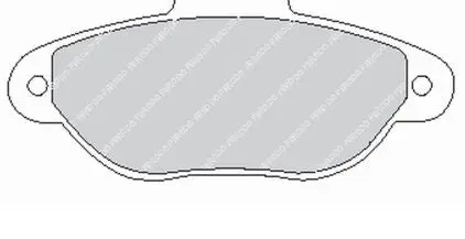 FERODO FCP925R Front Brake Pads DS3000 for FIAT Punto