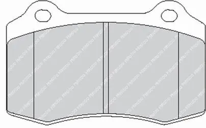 FERODO FRP3109H Rear Brake Pads DS2500 for ASTON MARTIN Vantage / DB9 / DB7