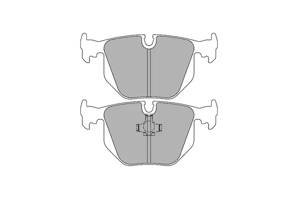 FERODO FCP857H Rear Brake Pads DS2500 for BMW 8 Series (E31) / MASERATI Biturbo