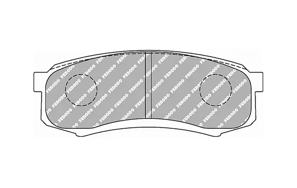FERODO FCP1021H Rear Brake Pads DS2500 for LEXUS GX460 / GX470 / TOYOTA Land Cruiser 80 / Land Cruiser
