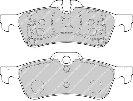FERODO FCP1676H Rear Brake Pads DS2500 for MINI Cooper