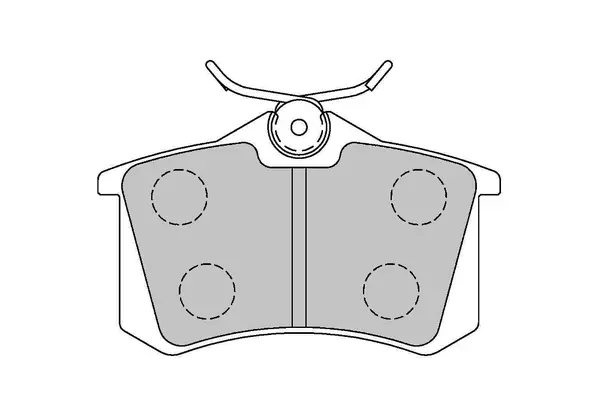 FERODO FCP541H Rear Brake Pads DS2500 for VW Golf (Mk3 / Mk4) / PEUGEOT 405 / AUDI A4