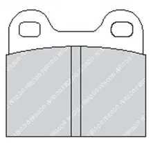 FERODO FCP3R Rear Brake Pads DS3000 for PORSCHE 904 2.0 Carrera GTS