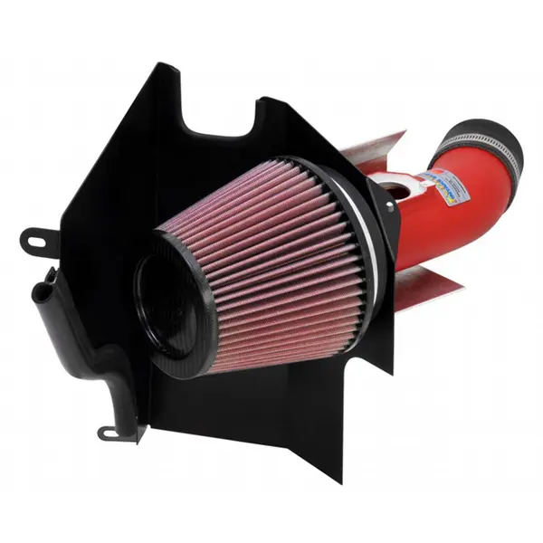 K&N 69-8001TWR Performance Air Intake System TYPHOON; SUBARU WRX STI, F4-2.5L, 2004 (WRINKLE RED)