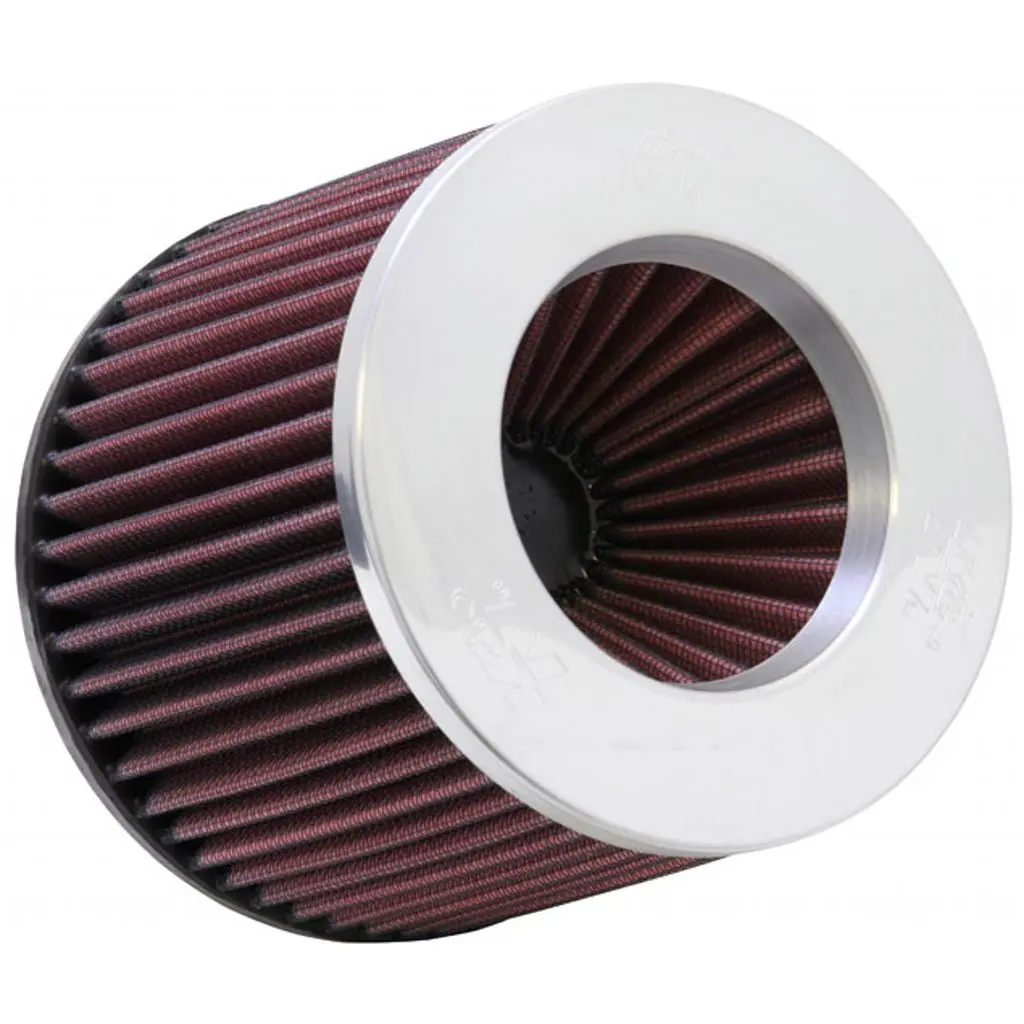 K&N RR-3003 Reverse Conical UNIVERSAL Air Filter 3"FLG, 6"B, 5-1/4"T, 5"H; POLISHED TOP
