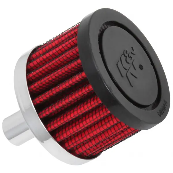 K&N 62-1010 Vent Air Filter/Breather1/2 VENT 2 D 1-1/2H STEEL BASE