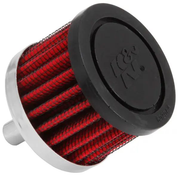 K&N 62-1000 Vent Air Filter/Breather3/8 VENT 2"D, 1-1/2"H STEEL BASE