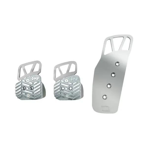 OMP OA0-1069-003 3 Pedal Set, Anodized Aluminium, Silver