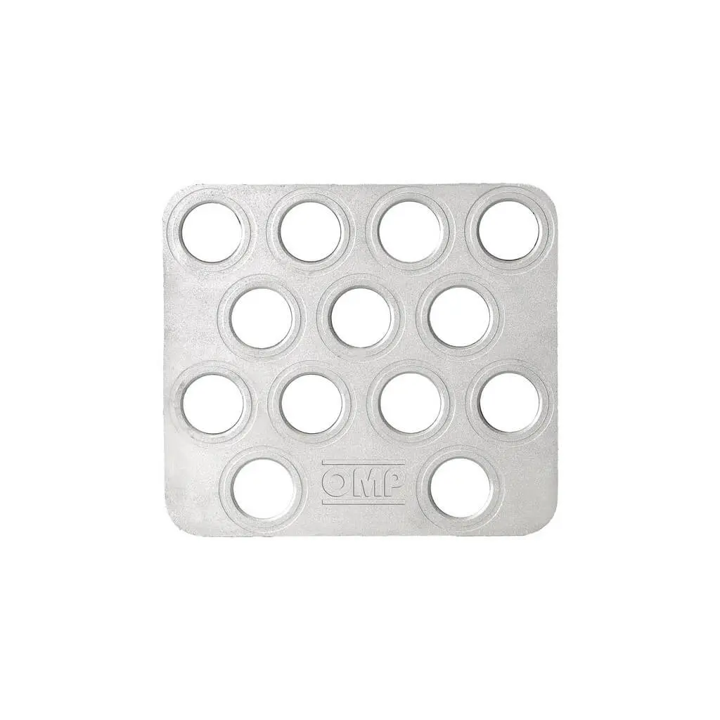 OMP OA0-1866-003 Co-Driver Footrest, Silver