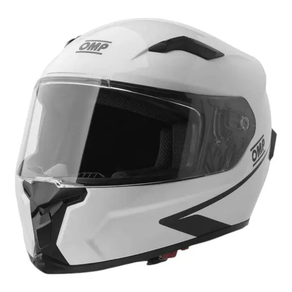 OMP SC0-0616-A01-020-L Full-Face Karting Helmet Circuit Evo2, White