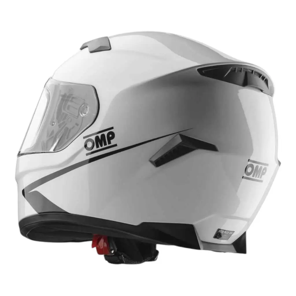 OMP SC0-0616-A01-020-L Full-Face Karting Helmet Circuit Evo2, White