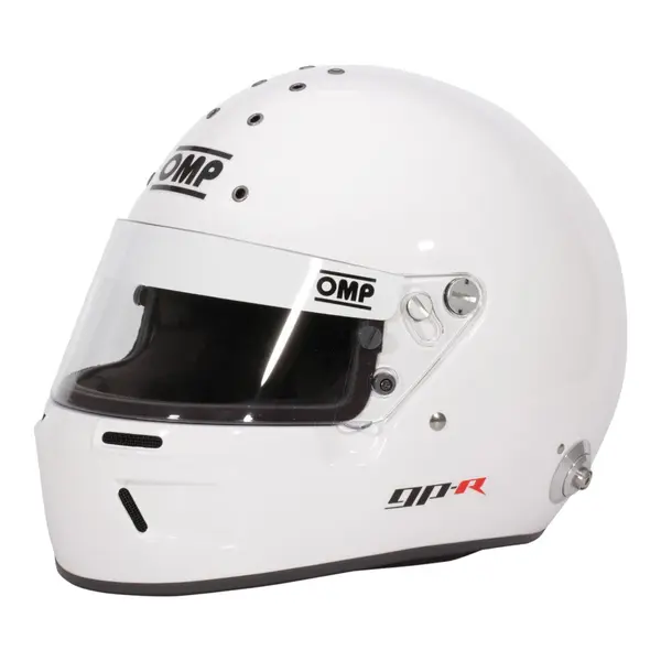 OMP SC0-0799-B01-020-XL Full-Face Racing Helmet GP-R, FIA 8859-2015, White