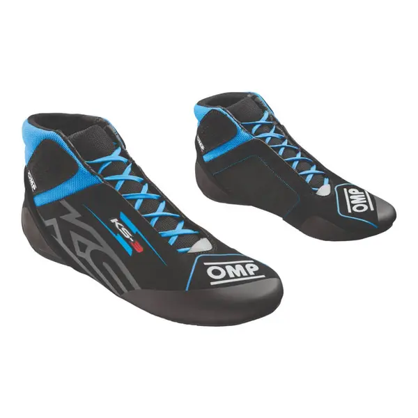 OMP KC0-0840-A01-275-36 Kart Shoes KS-3 MY2026, Black/Cyan
