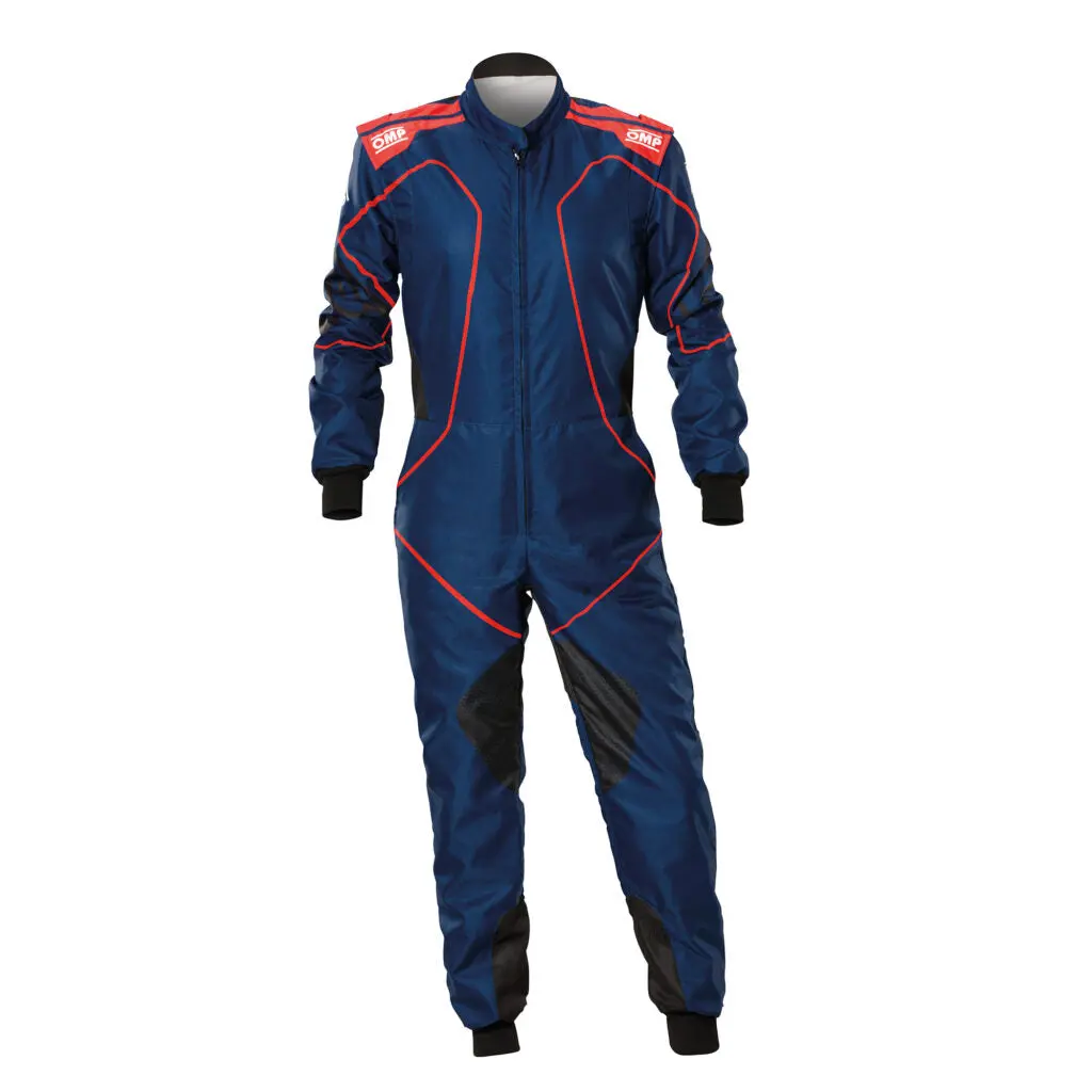OMP KA0-1733-A02-048-48 Karting Suit KS-3X Art Style2, FIA 8877-2022 Blue / Red