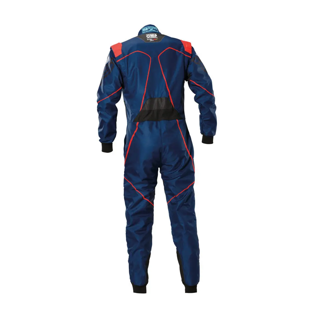 OMP KA0-1733-A02-048-48 Karting Suit KS-3X Art Style2, FIA 8877-2022 Blue / Red