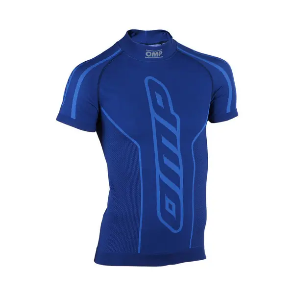OMP KE0-3030-A01-041-810Y Karting Underwear (Shirt) KS Top SS for Kids, Royal Blue, Size 8-10