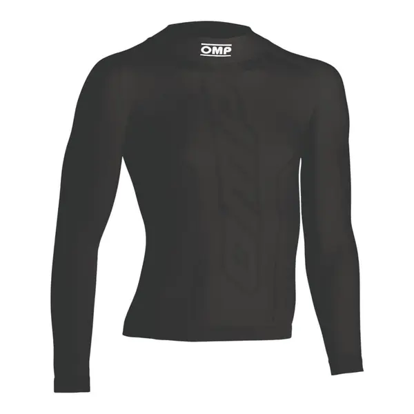 OMP KE0-3029-A01-071-ML Karting Underwear Long Sleveed Shirt KS Top Long, Black