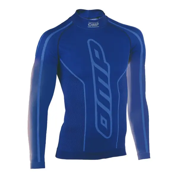 OMP KE0-3029-A01-041-ML Karting Underwear Long Sleveed Shirt KS Top Long, Blue