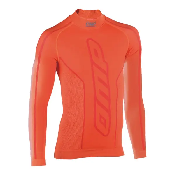 OMP KE0-3029-A01-090-810Y Karting Underwear Long Sleveed Shirt KS Top Long, Orange, Size 8-10 Years