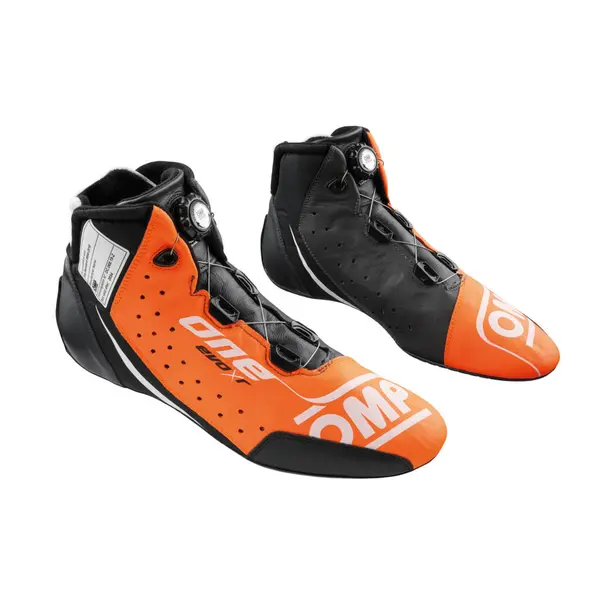 OMP IC0-0805-B01-096-40 Racing Shoes One Evo X R, FIA 8856-2018, Orange / Anthracite