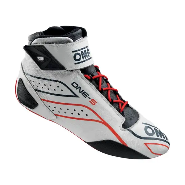 OMP IC0-0822-A03-020-37 Racing Shoes One-S, FIA 8856-2018/SFI, White