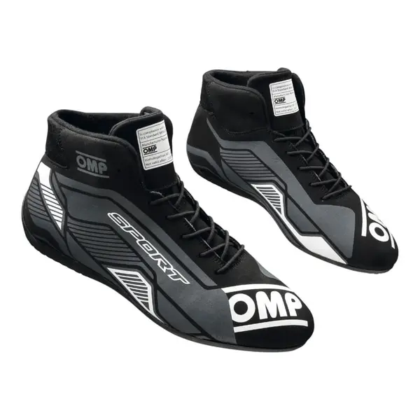 OMP IC0-0829-A01-076-36 Racing Shoes Sport MY2022, FIA 8856-2018, Black / White