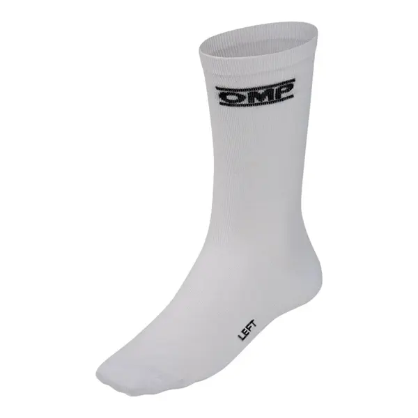 OMP IE0-0776-A01-020-M Racing Socks Tecnica MY2022, FIA 8856-2018, White