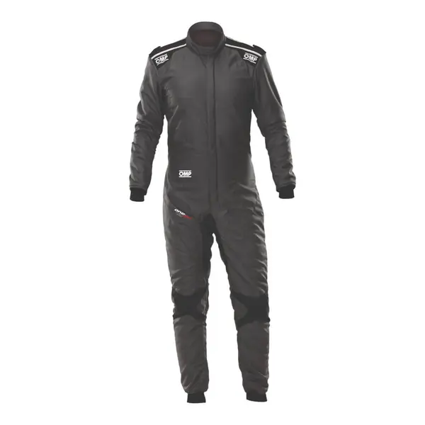 OMP IA0-1879-A01-282-46 Racing Suit One Evo Air, FIA 8856-2018, Medium Gray/Black