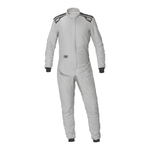 OMP IA0-1879-A01-283-46 Racing Suit One Evo Air, FIA 8856-2018, Silver/Iron Grey