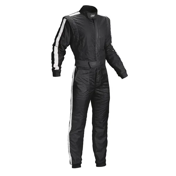 OMP IA0-1842-B01-071-46 Racing Suit One Vintage MY2021, FIA 8856-2018, Black / White