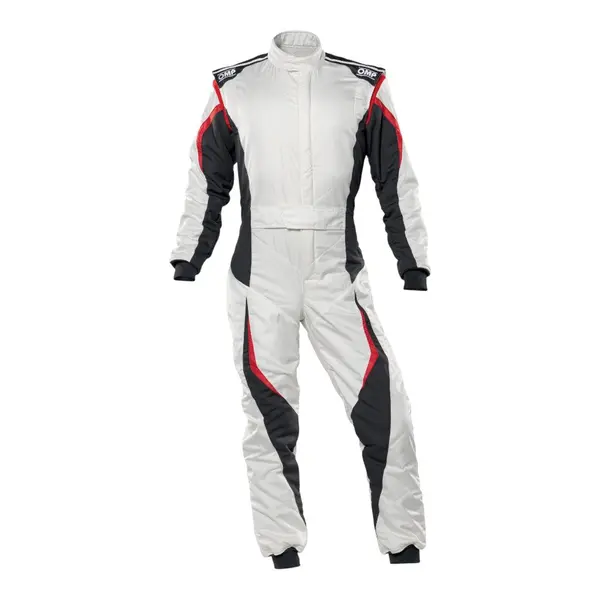 OMP IA0-1859-B01-373-44 Racing Suit Tecnica Evo, FIA 8856-2018, White / Anthracite