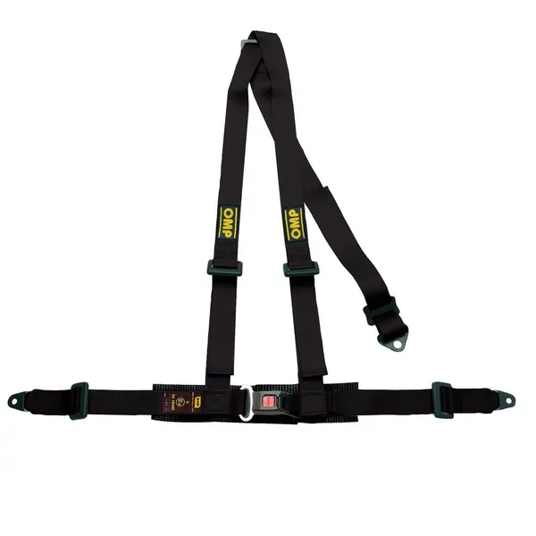 OMP DA0-0504-B01-071 Safety Harness for Road, 3-Point, 3 ECE 16-08, Black