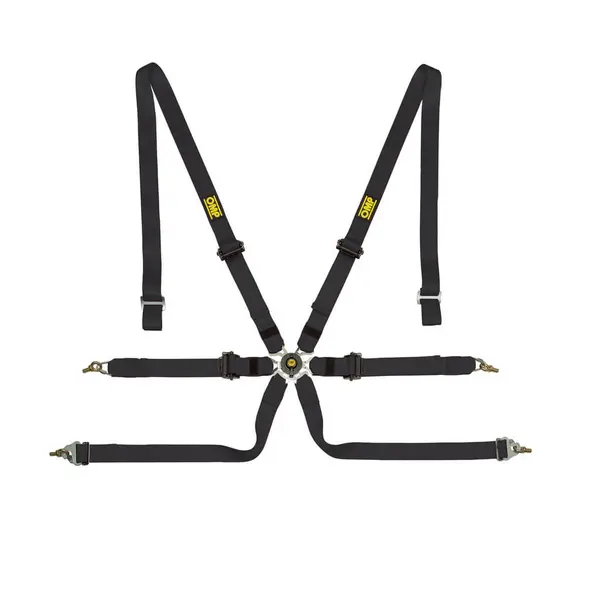 OMP DA0-0202-A02-071 Safety Harness One 2", 6-point, FIA 8853-2016, Black