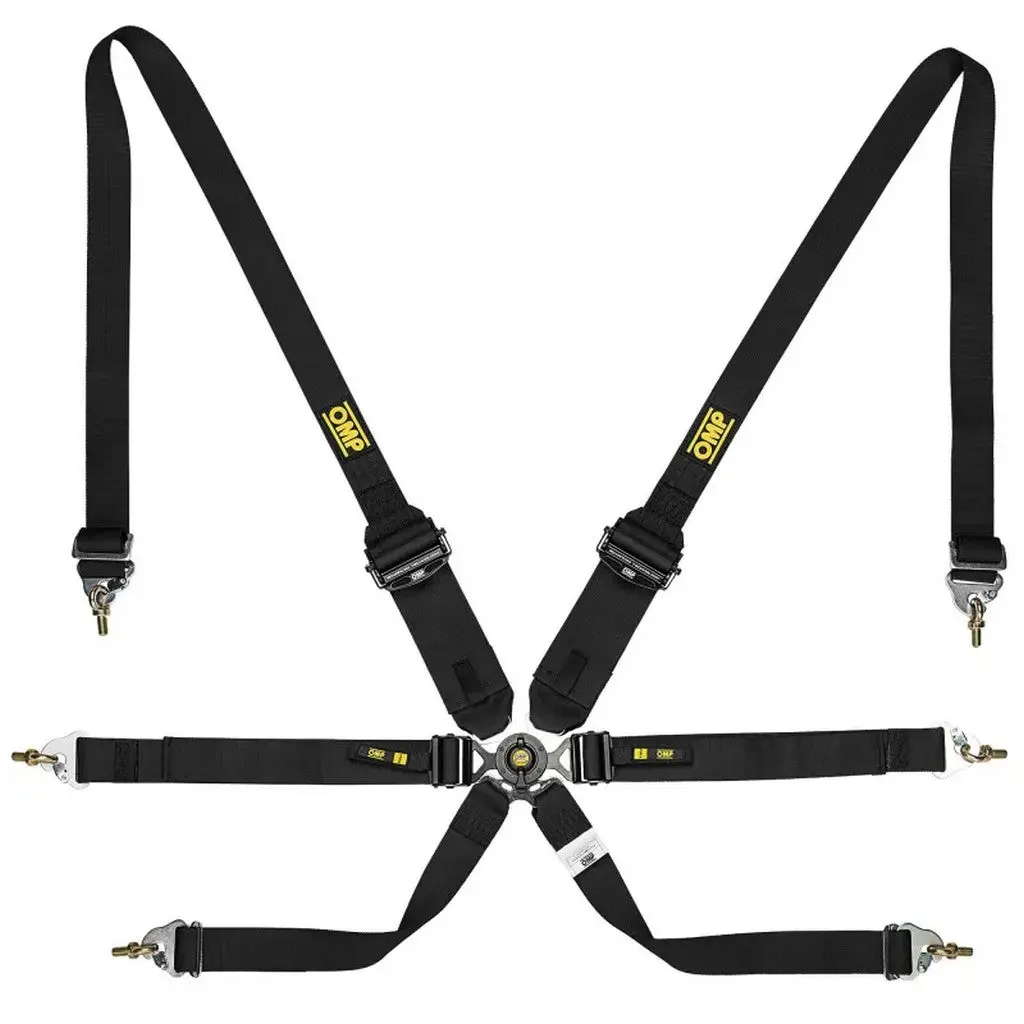 OMP DA0-0205-A02-071 Safety Harness One Endurance 2", 6-point, FIA 8853-2016, Black