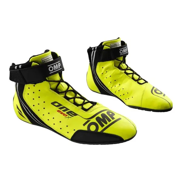 OMP IC0-0833-A01-099-39 Shoes One Evo X MY2024 FIA 8856-2018, Fluo Yellow