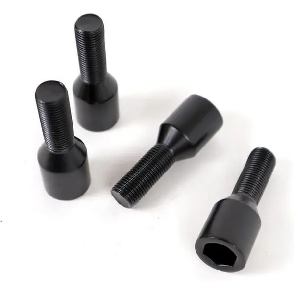 OMP OMPS09611201 Wheel Bolt Set (Slim Internal Drive Hex), M12x1.5, HEX: 17/19, L: 26mm, Black, 4pcs