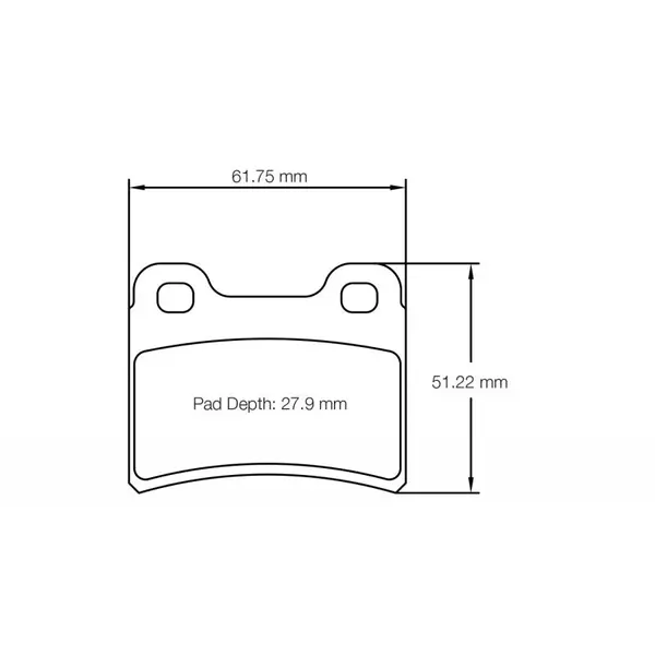 PAGID 5105-K1 Brake Pads for (rear) for PAROLIN DD2 / KZ Shifter, KART REPUBLIC DD2 / KZ Shifter