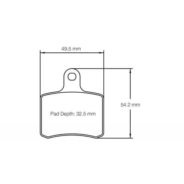 PAGID 5103-K1 Brake Pads for (rear) for TONY KART DD2 / KZ Shifter