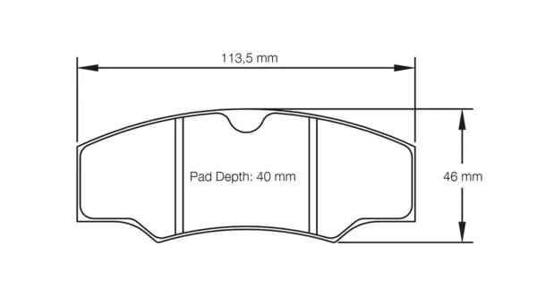 PAGID 1749-RSH42 Brake Pads for AP Racing CP2361 / CP2340 D40 / D48