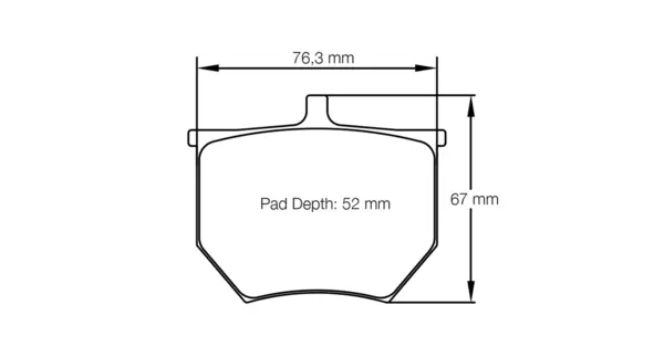 PAGID 8040-RSH42 Brake Pads for AP Racing CP2372 D52 / CP2382-12 / 13 E4+ CP2383-12 / 13 E4