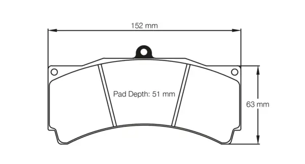 PAGID 1903-RS42 Brake Pads for AP Racing CP5070 D50 / CP3894 D51 Alcon TA6. CAR89, CAR11 / StopTech ST60