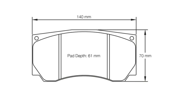 PAGID 8033-RST1 Brake Pads for AP Racing CP5850 D61 / Brembo 07.6955.1