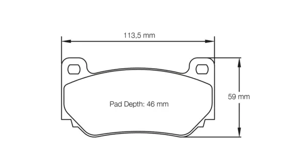 PAGID 8076-RS14 Brake Pads for AP Racing CP7600 D46