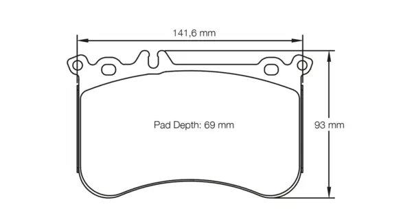 PAGID 8188-RS14 Brake Pads for front MERCEDES-Benz 45 AMG (W176) / CLA 45 AMG