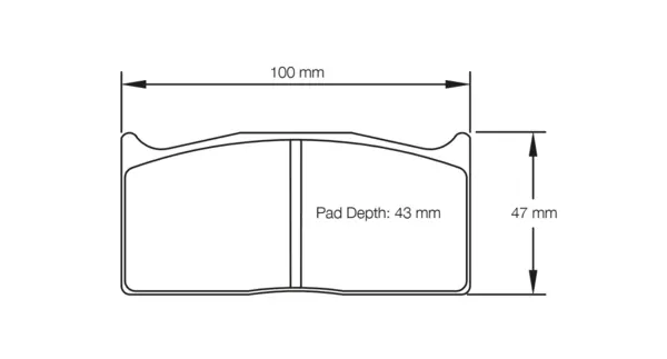 PAGID 1283-RS42 Brake Pads for MITSUBISHI Lancer Evo X Gravel Rally / FIA Gr. N